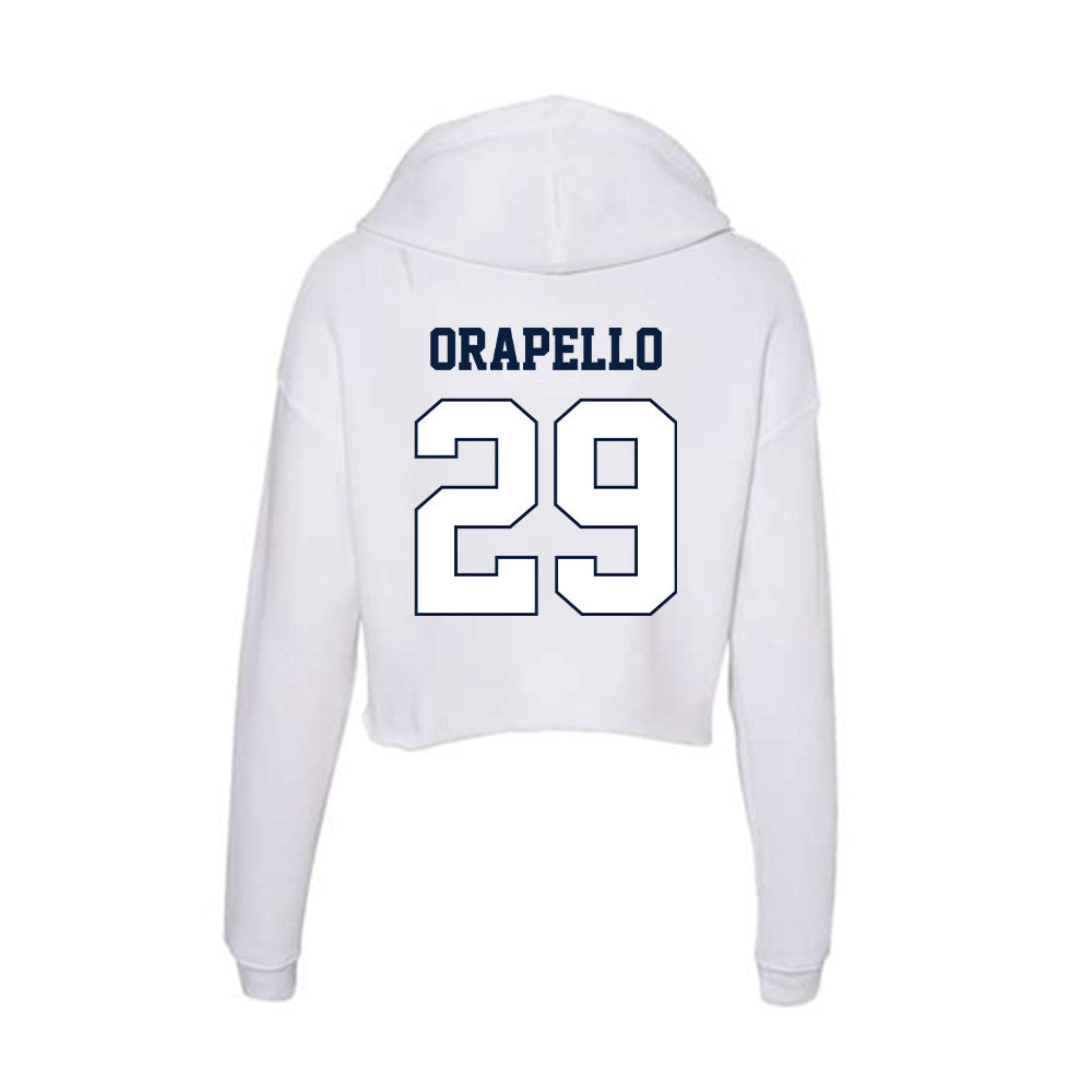 Monmouth - NCAA Men's Lacrosse : Patrick Orapello - Women's Crop Fleece Hoodie-1