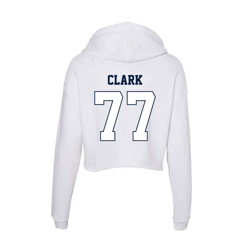 Monmouth - NCAA Men's Lacrosse : Greg Clark - Women's Crop Fleece Hoodie-1