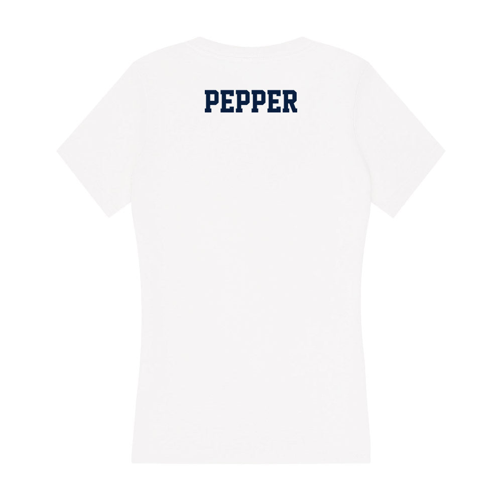 Monmouth - NCAA Women's Swimming & Diving : Corinne Pepper - Women's V-Neck T-Shirt-1