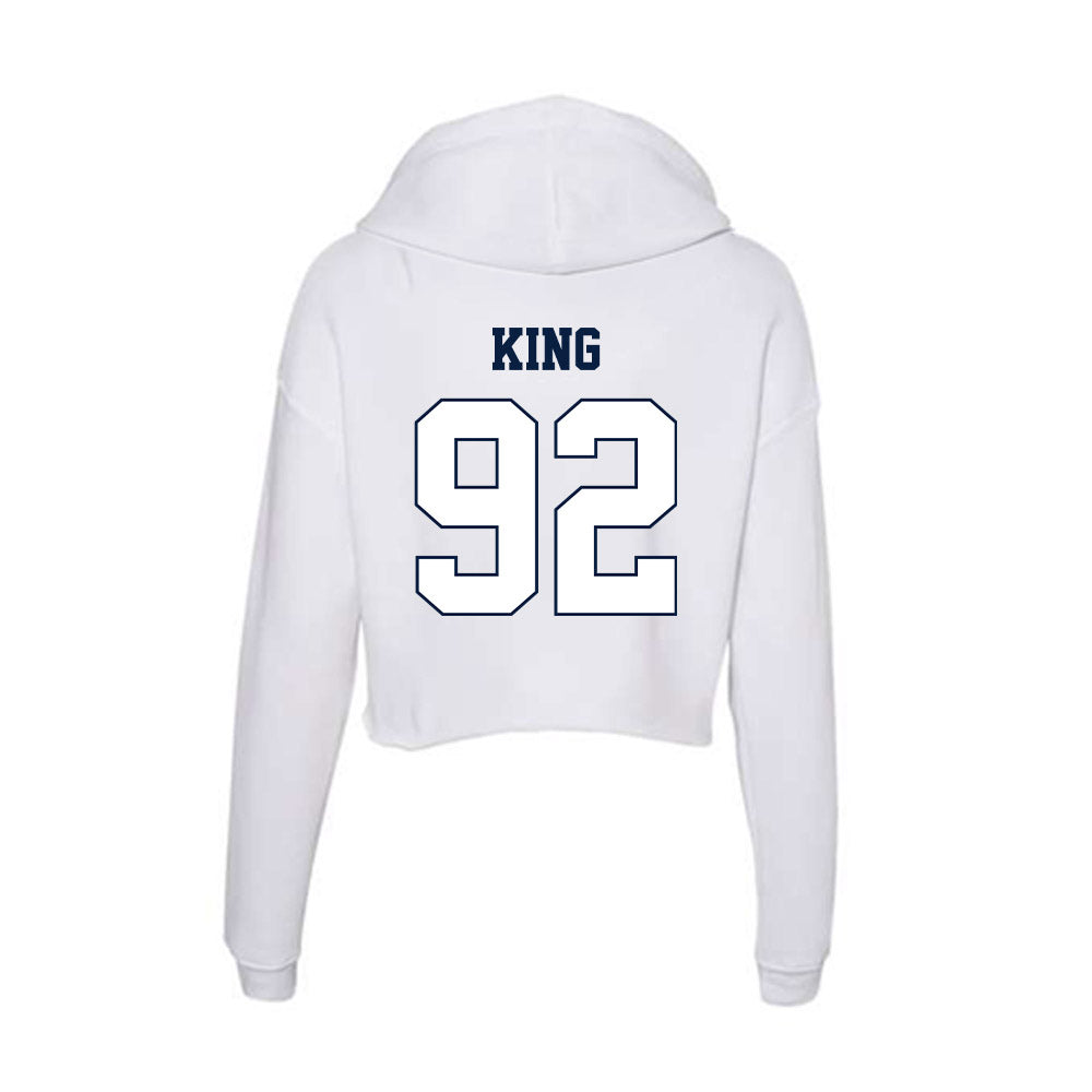 Monmouth - NCAA Football : Chris King - Women's Crop Fleece Hoodie-1