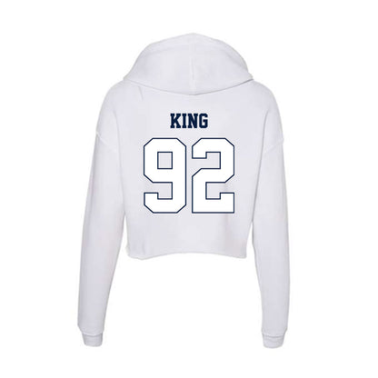 Monmouth - NCAA Football : Chris King - Women's Crop Fleece Hoodie-1