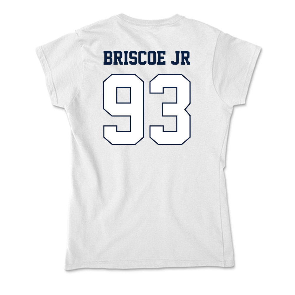 Monmouth - NCAA Football : DJ Briscoe Jr - Soft Style Women’s T-Shirt-1