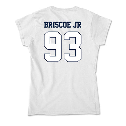Monmouth - NCAA Football : DJ Briscoe Jr - Soft Style Women’s T-Shirt-1