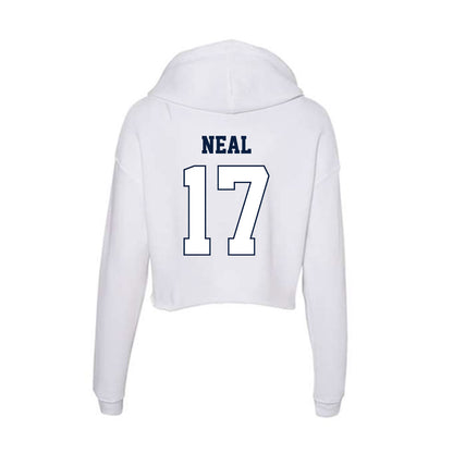 Monmouth - NCAA Football : Travon Neal - Women's Crop Fleece Hoodie-1