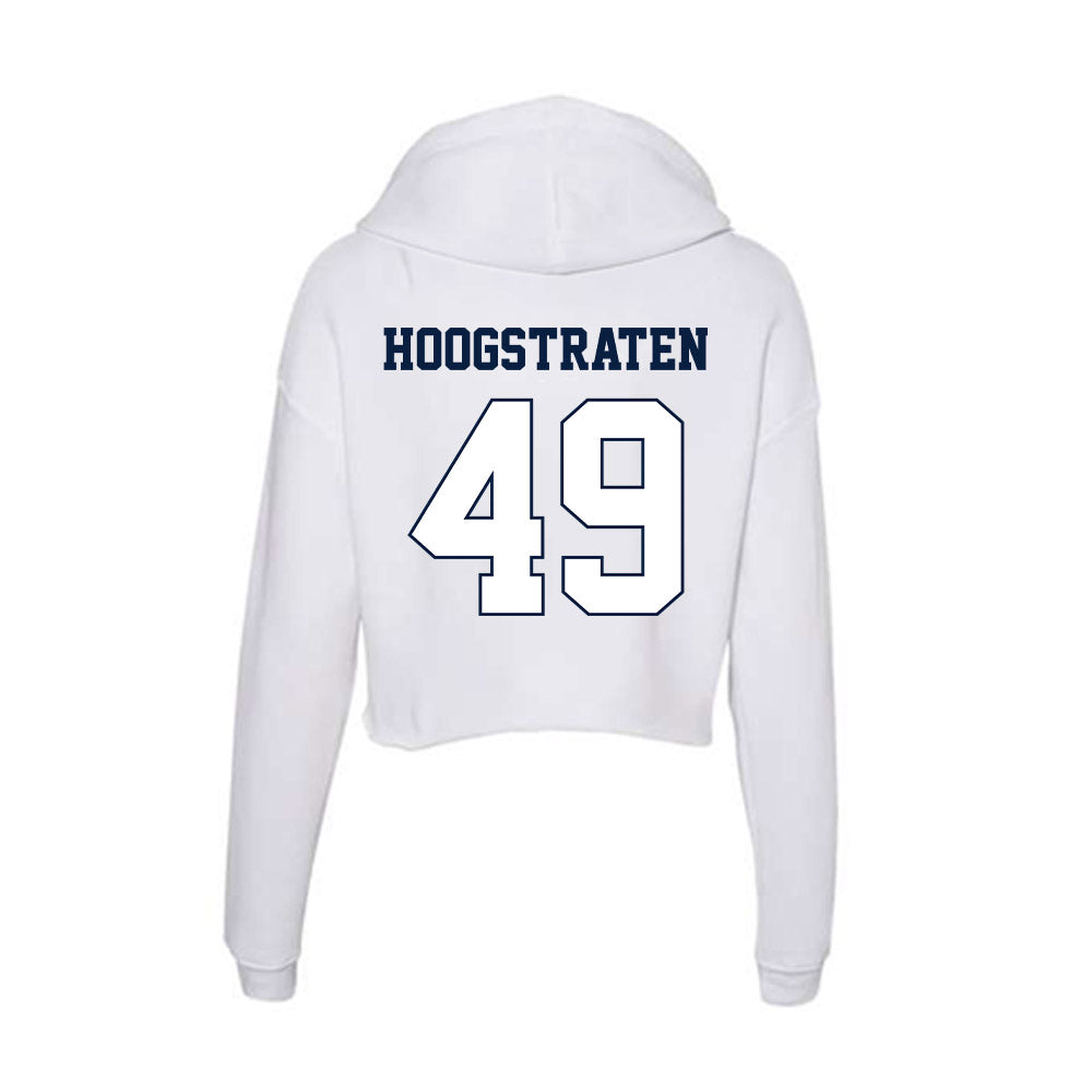 Monmouth - NCAA Men's Lacrosse : Kade Hoogstraten - Women's Crop Fleece Hoodie-1