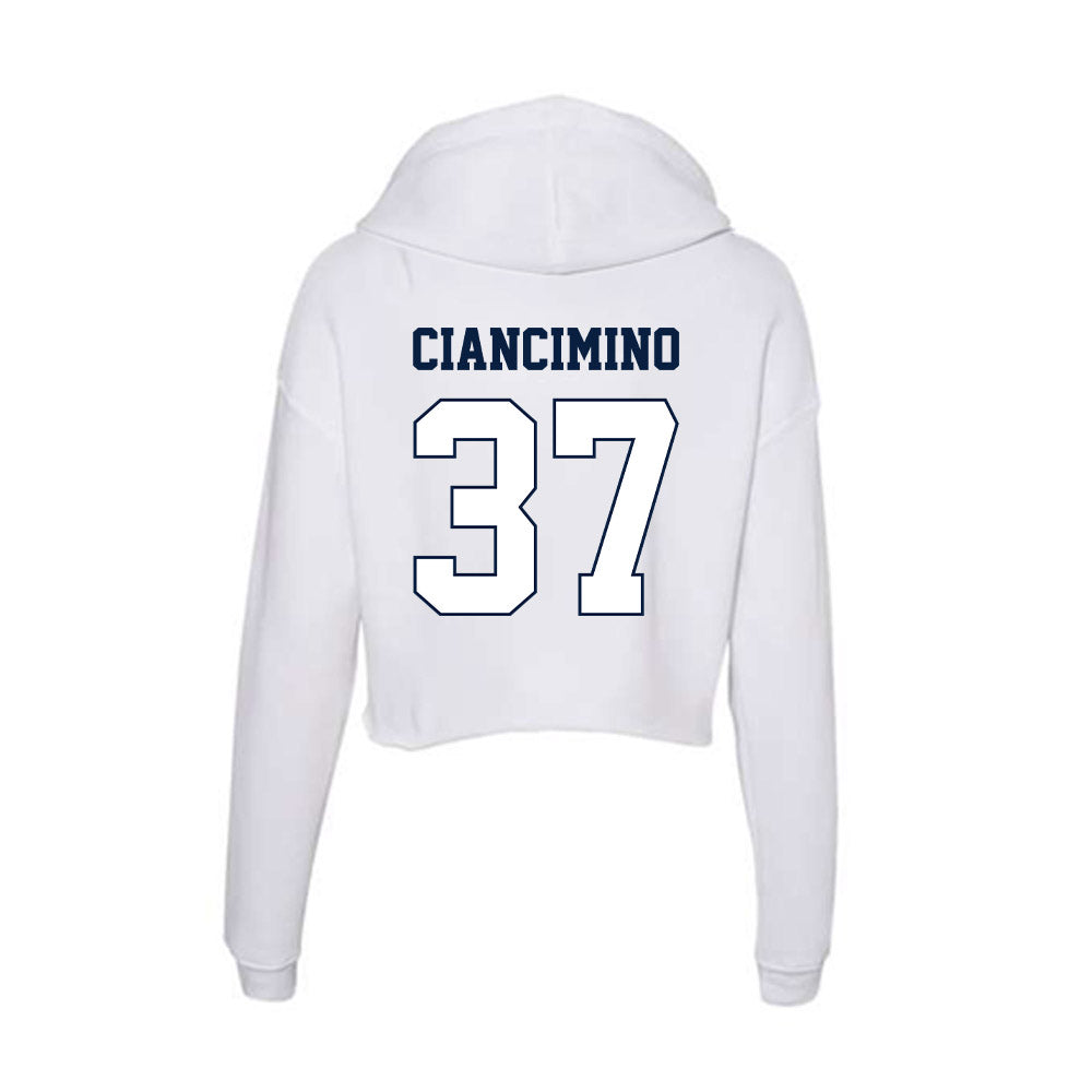 Monmouth - NCAA Baseball : Joey Ciancimino - Women's Crop Fleece Hoodie-1