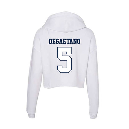 Monmouth - NCAA Women's Soccer : Kelly DeGaetano - Women's Crop Fleece Hoodie-1