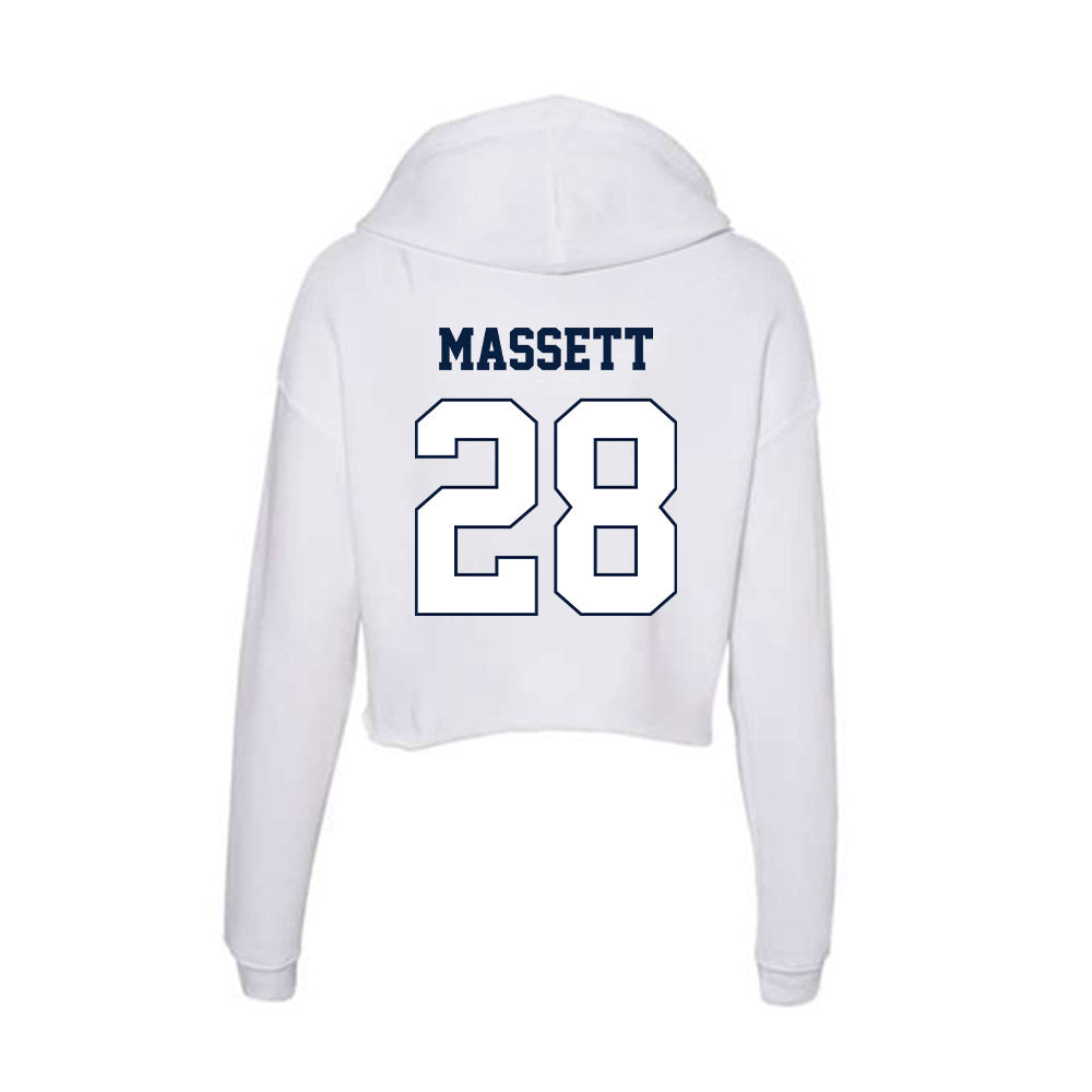 Monmouth - NCAA Men's Lacrosse : Sean Massett - Women's Crop Fleece Hoodie-1