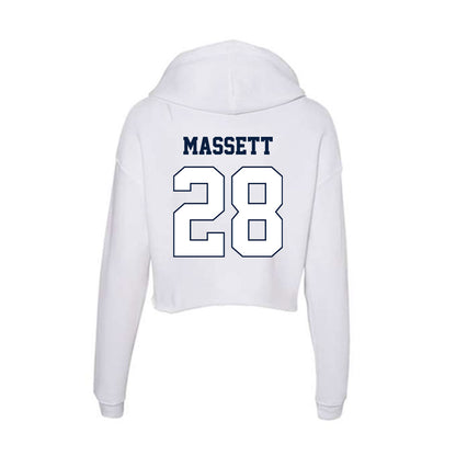Monmouth - NCAA Men's Lacrosse : Sean Massett - Women's Crop Fleece Hoodie-1