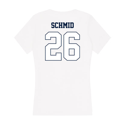 Monmouth - NCAA Baseball : Andrew Schmid - Women's V-Neck T-Shirt-1