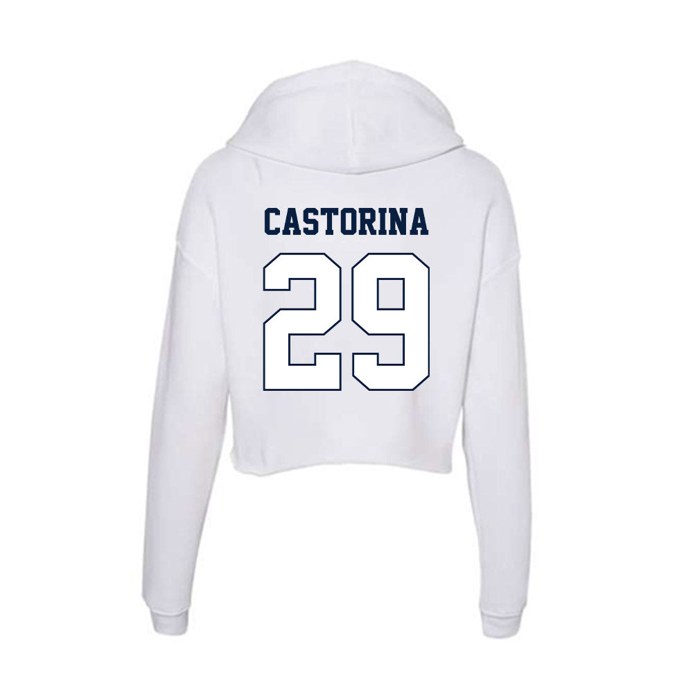 Monmouth - NCAA Football : Austin Castorina - Women's Crop Fleece Hoodie-1