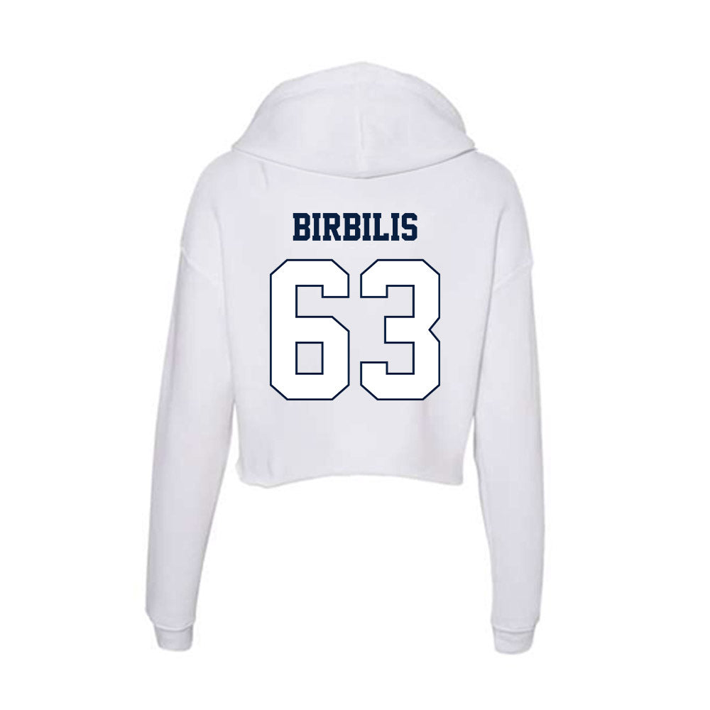 Monmouth - NCAA Football : Blake Birbilis - Women's Crop Fleece Hoodie-1