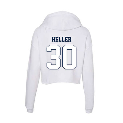 Monmouth - NCAA Men's Lacrosse : Tommy Heller - Women's Crop Fleece Hoodie-1
