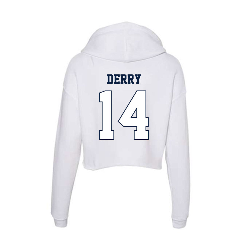 Monmouth - NCAA Football : Joshua Derry - Women's Crop Fleece Hoodie-1