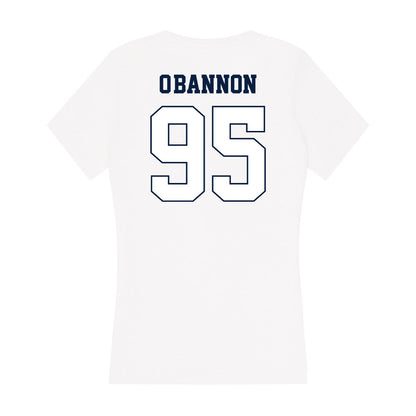 Monmouth - NCAA Football : Justin O'Bannon - Women's V-Neck T-Shirt-1