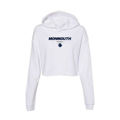 Monmouth - NCAA Football : Travon Neal - Women's Crop Fleece Hoodie-0