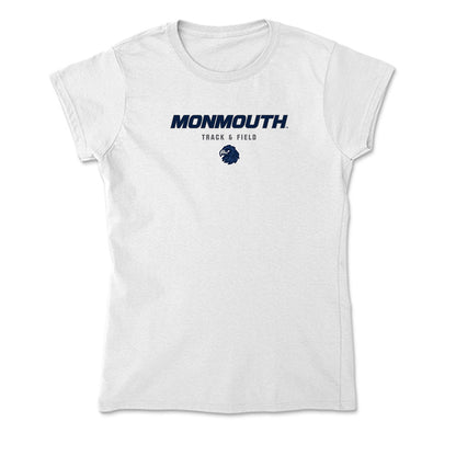 Monmouth - NCAA Men's Track & Field : Will Freeman - Soft Style Women’s T-Shirt-0