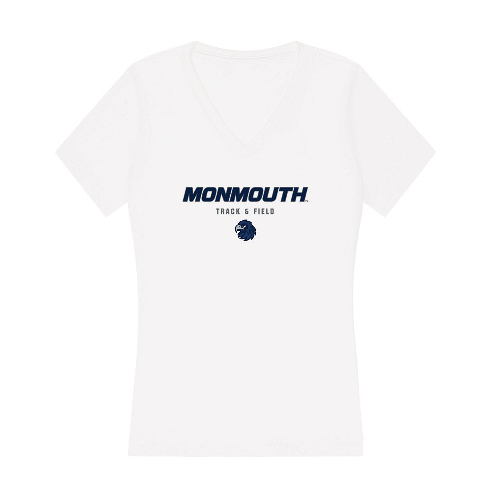 Monmouth - NCAA Women's Track & Field : Natalie Rolon-Issa - Women's V-Neck T-Shirt-0