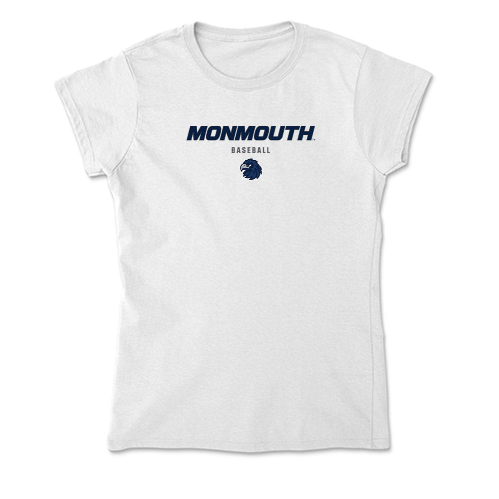 Monmouth - NCAA Baseball : Austin Denlinger - Soft Style Women’s T-Shirt-0