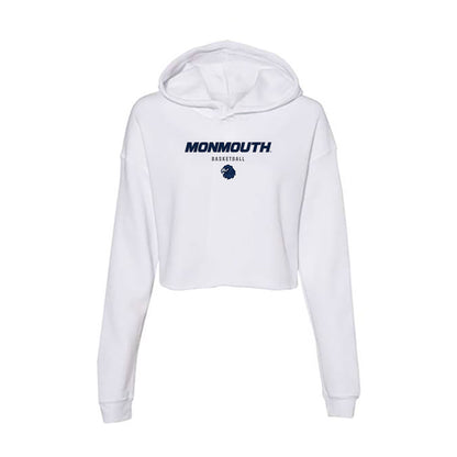 Monmouth - NCAA Men's Basketball : Cornelius Robinson - Women's Crop Fleece Hoodie-0