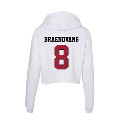 St. Joe's - NCAA Men's Soccer : Truls Braendvang - Women's Crop Fleece Hoodie-1