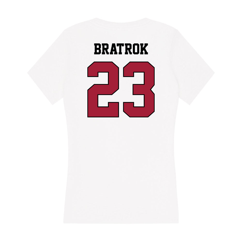 St. Joe's - NCAA Men's Soccer : Vegard Bratrok - Women's V-Neck T-Shirt-1