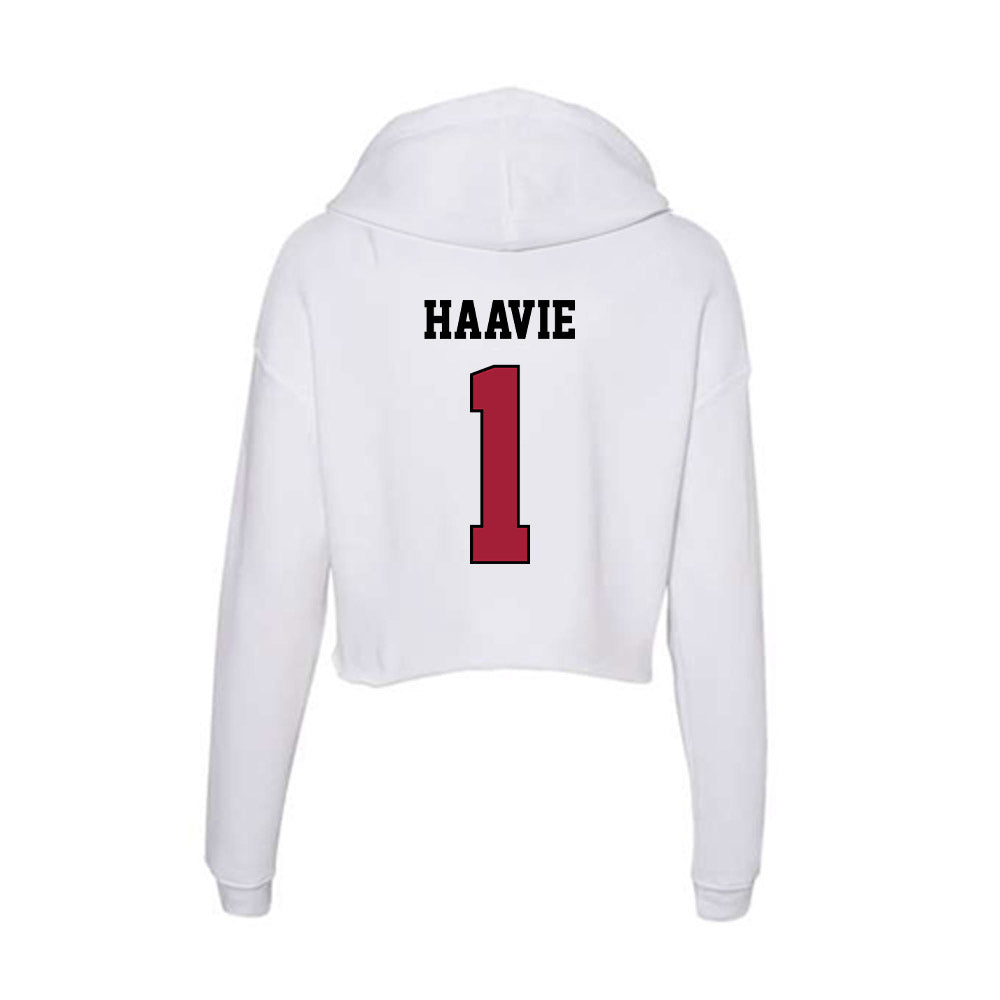 St. Joe's - NCAA Men's Soccer : Lars Henrik Sti Haavie - Women's Crop Fleece Hoodie-1