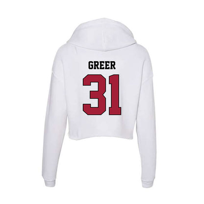 St. Joe's - NCAA Women's Basketball : Lauren Greer - Women's Crop Fleece Hoodie-1