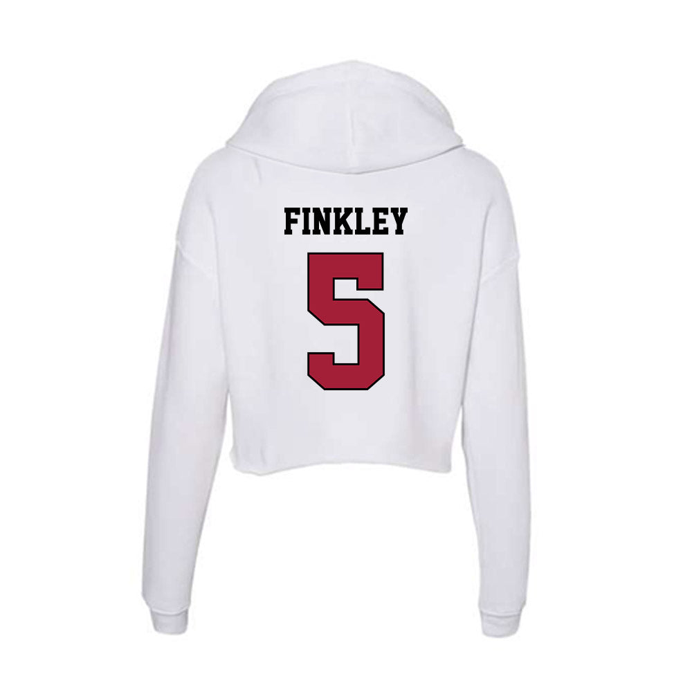 St. Joe's - NCAA Men's Basketball : Anthony Finkley - Women's Crop Fleece Hoodie-1