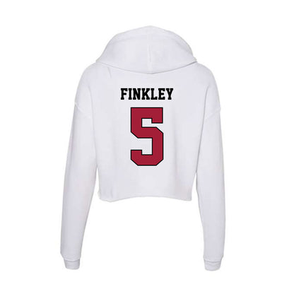 St. Joe's - NCAA Men's Basketball : Anthony Finkley - Women's Crop Fleece Hoodie-1