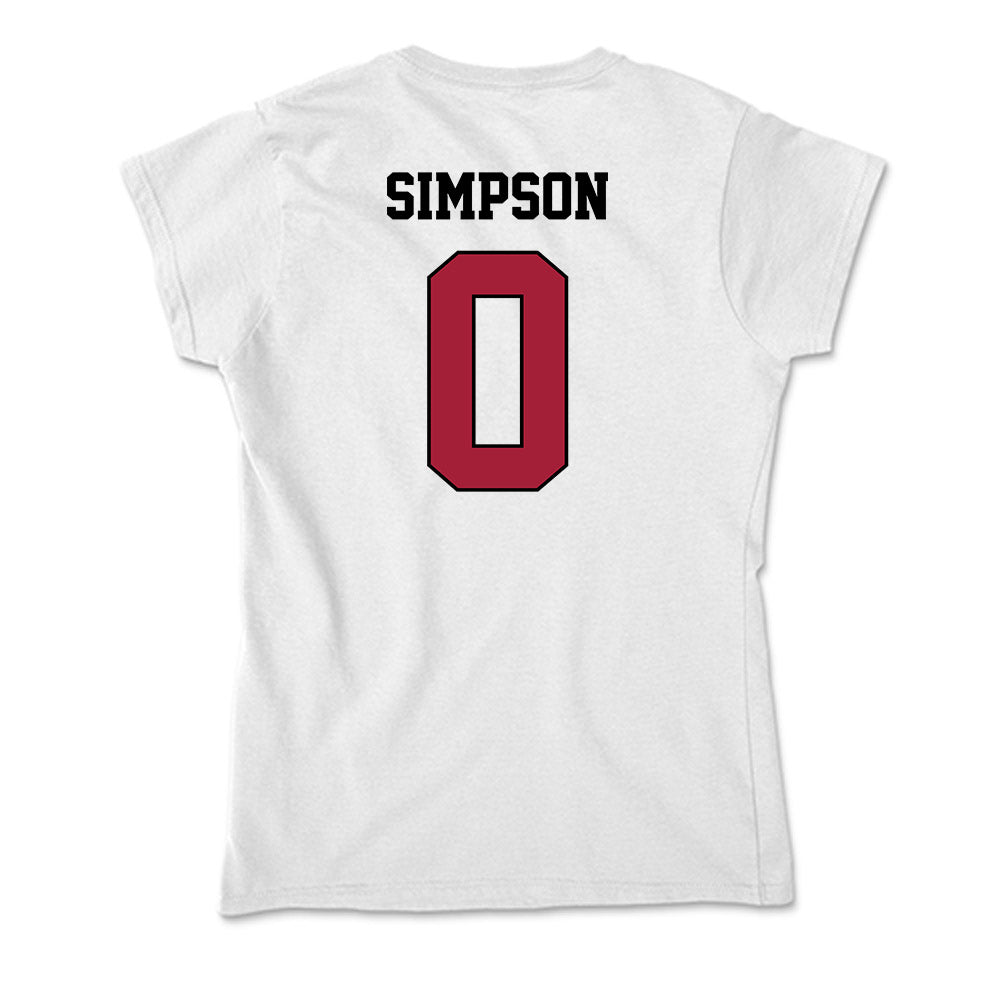 St. Joe's - NCAA Men's Basketball : Derek Simpson - Soft Style Women’s T-Shirt-1