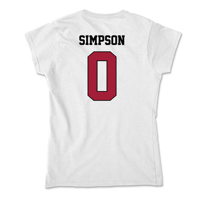 St. Joe's - NCAA Men's Basketball : Derek Simpson - Soft Style Women’s T-Shirt-1