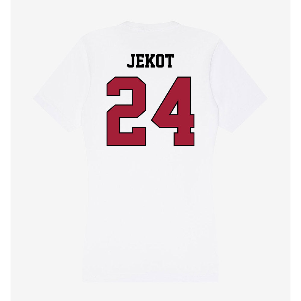 St. Joe's - NCAA Women's Basketball : Jill Jekot - Women's V-Neck T-Shirt-1