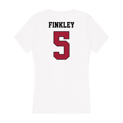 St. Joe's - NCAA Men's Basketball : Anthony Finkley - Women's V-Neck T-Shirt-1