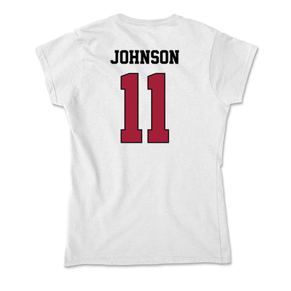 St. Joe's - NCAA Men's Soccer : Luke Johnson - Soft Style Women’s T-Shirt-1