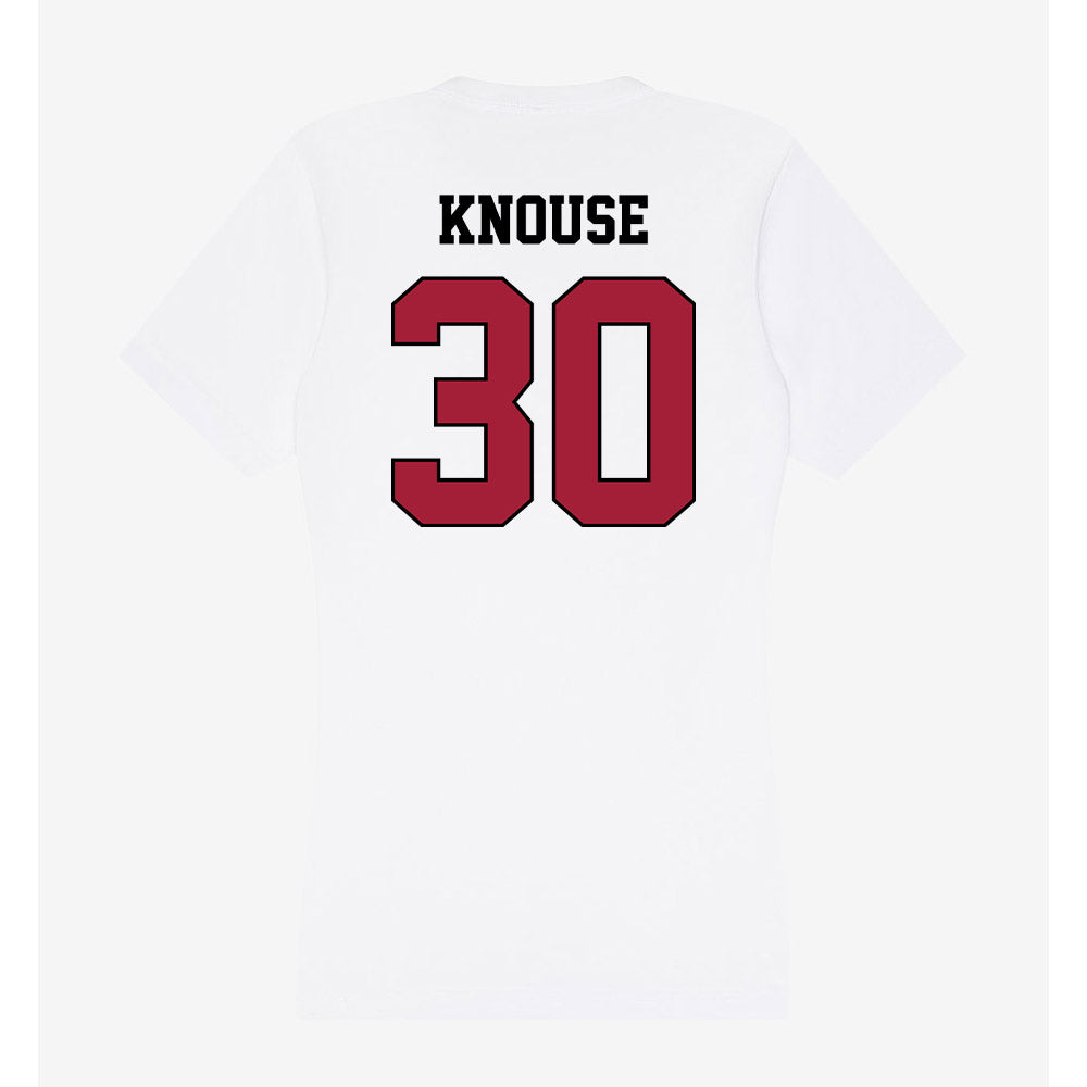 St. Joe's - NCAA Women's Basketball : Emily Knouse - Women's V-Neck T-Shirt-1