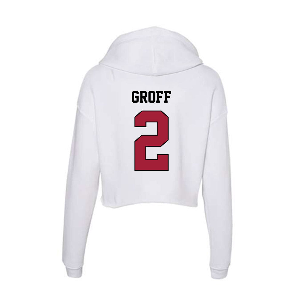 St. Joe's - NCAA Women's Field Hockey : Tristan Groff - Women's Crop Fleece Hoodie-1
