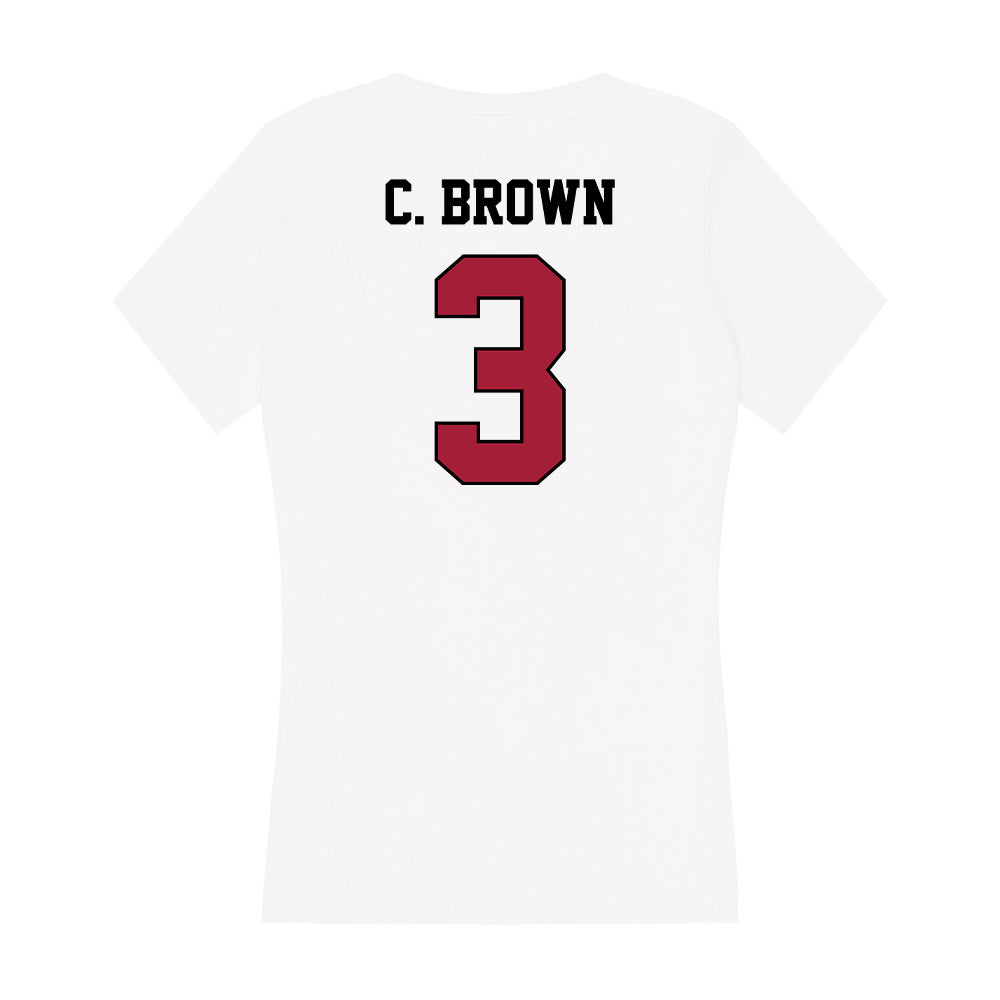 St. Joe's - NCAA Men's Basketball : Cameron Brown - Women's V-Neck T-Shirt-1