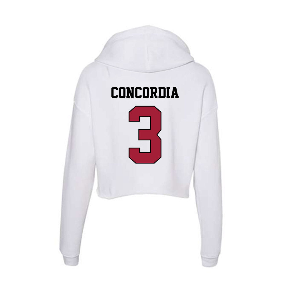 St. Joe's - NCAA Women's Lacrosse : Jorden Concordia - Women's Crop Fleece Hoodie-1