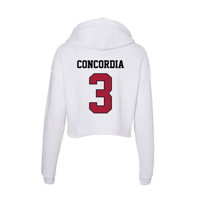 St. Joe's - NCAA Women's Lacrosse : Jorden Concordia - Women's Crop Fleece Hoodie-1