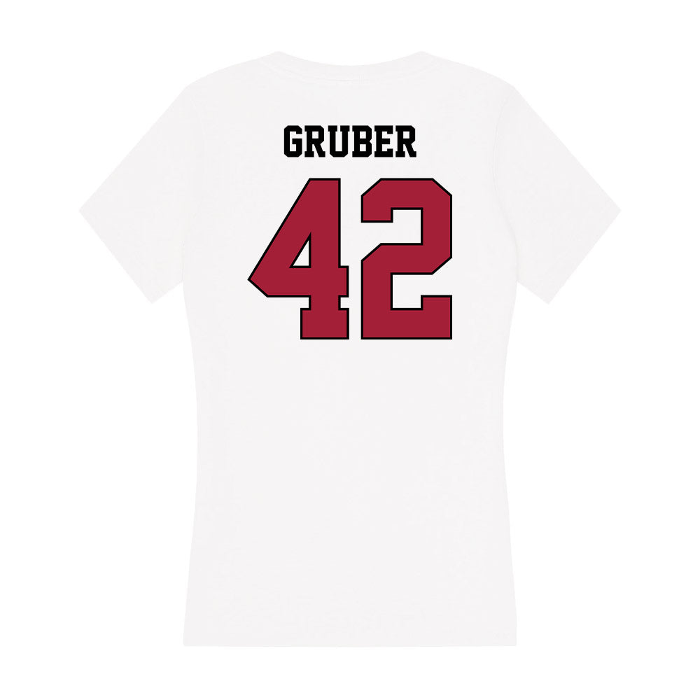 St. Joe's - NCAA Women's Basketball : lizzy gruber - Women's V-Neck T-Shirt-1