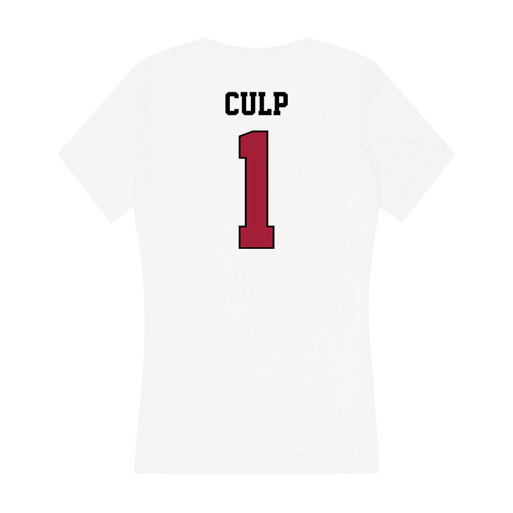 St. Joe's - NCAA Women's Field Hockey : Erika Culp - Women's V-Neck T-Shirt-1