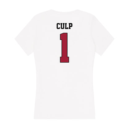 St. Joe's - NCAA Women's Field Hockey : Erika Culp - Women's V-Neck T-Shirt-1