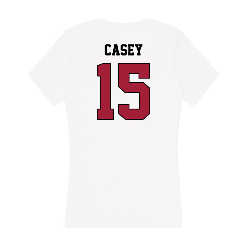 St. Joe's - NCAA Women's Basketball : Gabby Casey - Women's V-Neck T-Shirt-1