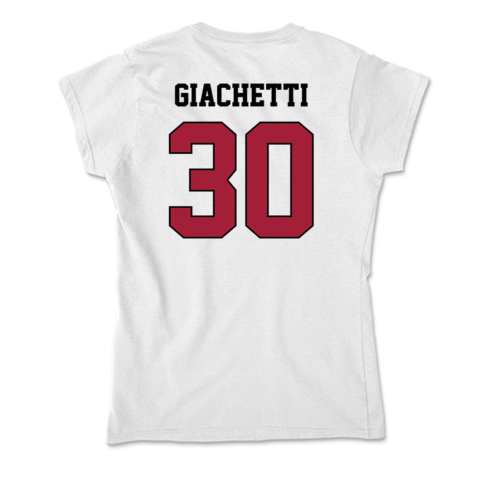 St. Joe's - NCAA Men's Lacrosse : Charlie Giachetti - Soft Style Women’s T-Shirt-1