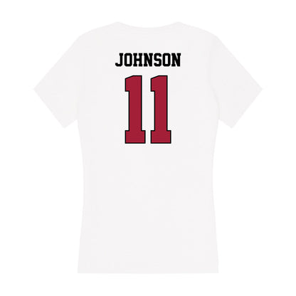 St. Joe's - NCAA Men's Soccer : Luke Johnson - Women's V-Neck T-Shirt-1