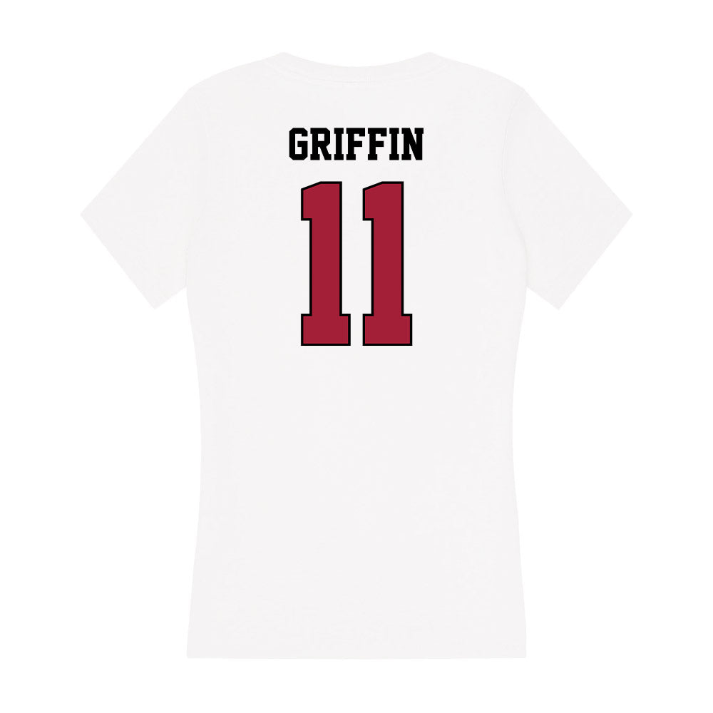 St. Joe's - NCAA Women's Basketball : Kaylie Griffin - Women's V-Neck T-Shirt-1