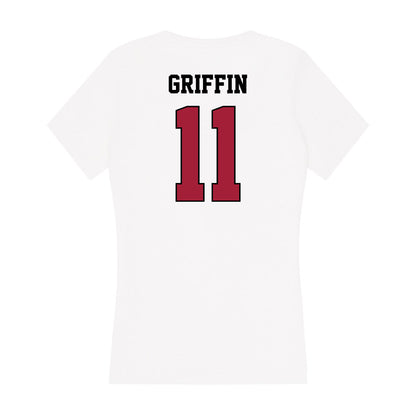 St. Joe's - NCAA Women's Basketball : Kaylie Griffin - Women's V-Neck T-Shirt-1