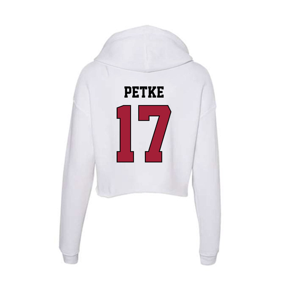 St. Joe's - NCAA Men's Soccer : Dylan Petke - Women's Crop Fleece Hoodie-1