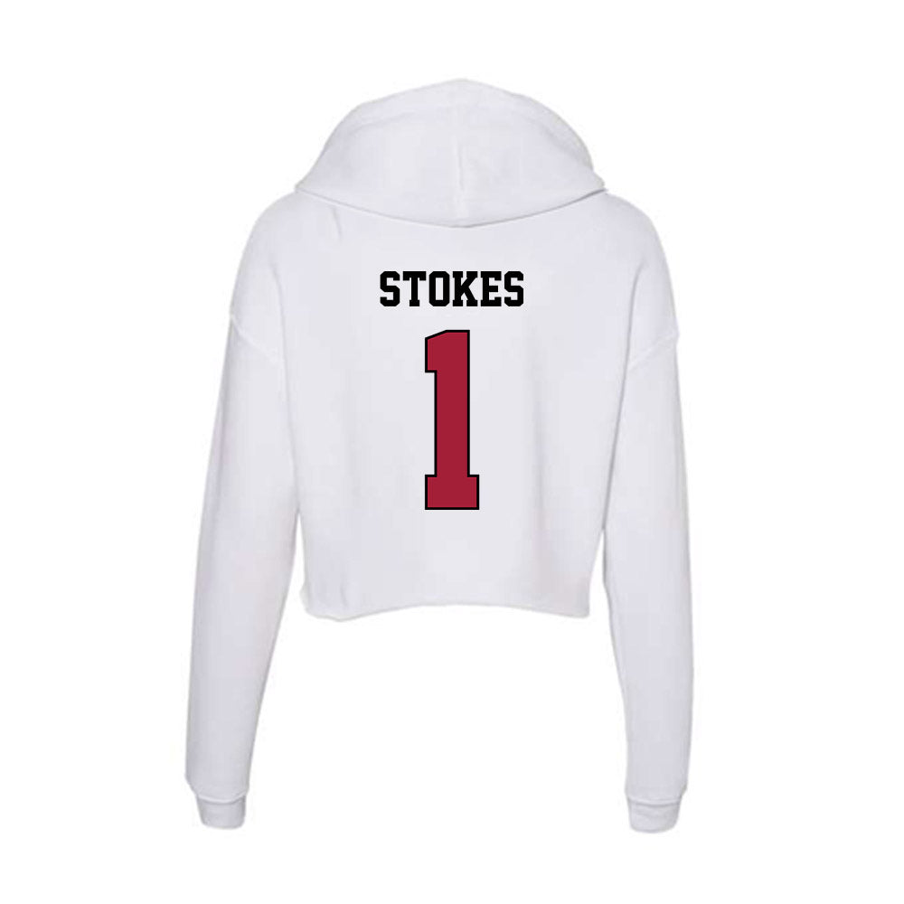 St. Joe's - NCAA Women's Basketball : Rhian Stokes - Women's Crop Fleece Hoodie-1